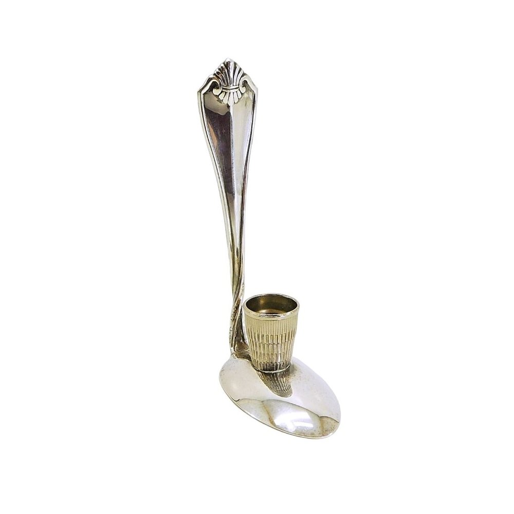 Small Spoon Thimble Candlestick Candle Holder Oneida